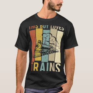 This Boy Loves Trains Train Boys Train Locomotive T-Shirt