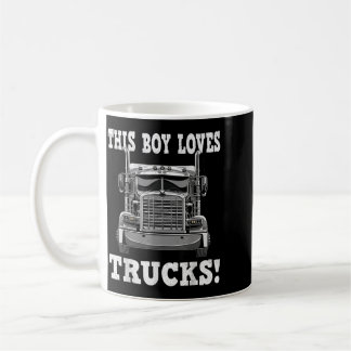 This Boy Loves Trucks Coffee Mug