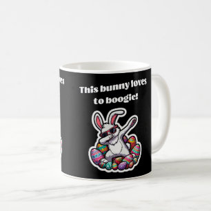 This bunny loves to boogie! coffee mug