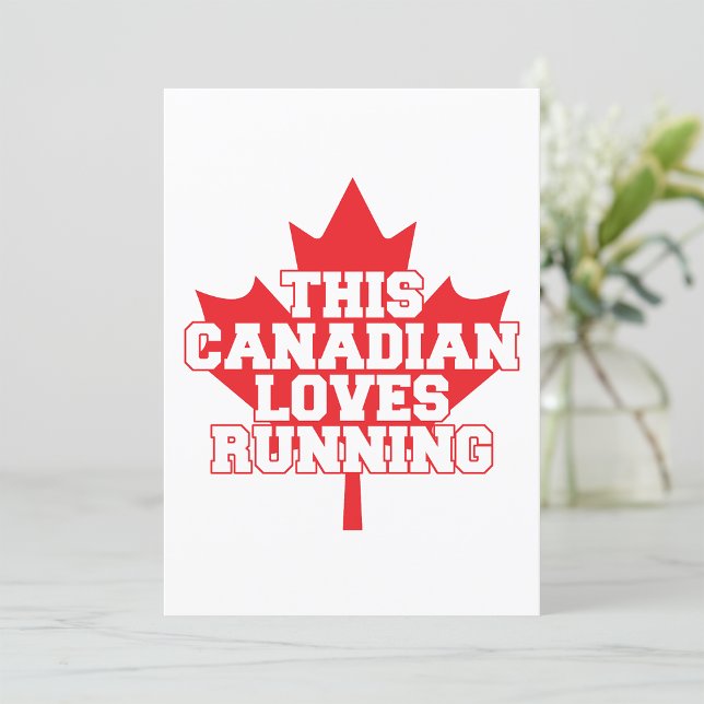 This Canadian Loves Running Invitation (Creator Uploaded)