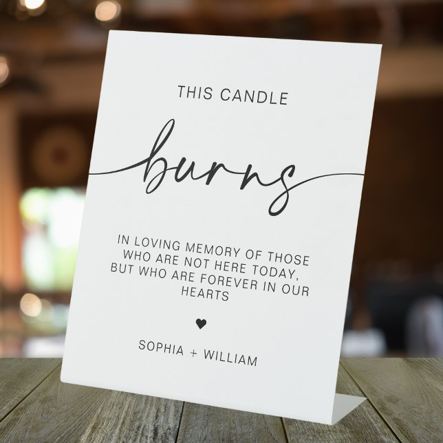 This Candle Burns, In Memory Wedding Sign (Creator Uploaded)