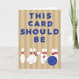 This Card Should Be Right up Your Alley Bowling
