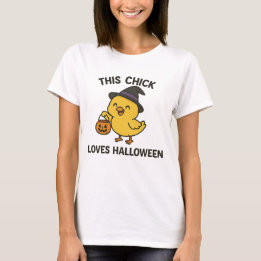 This Chick Loves Halloween Funny T-Shirt