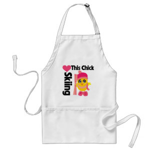 This Chick Loves Skiing Standard Apron