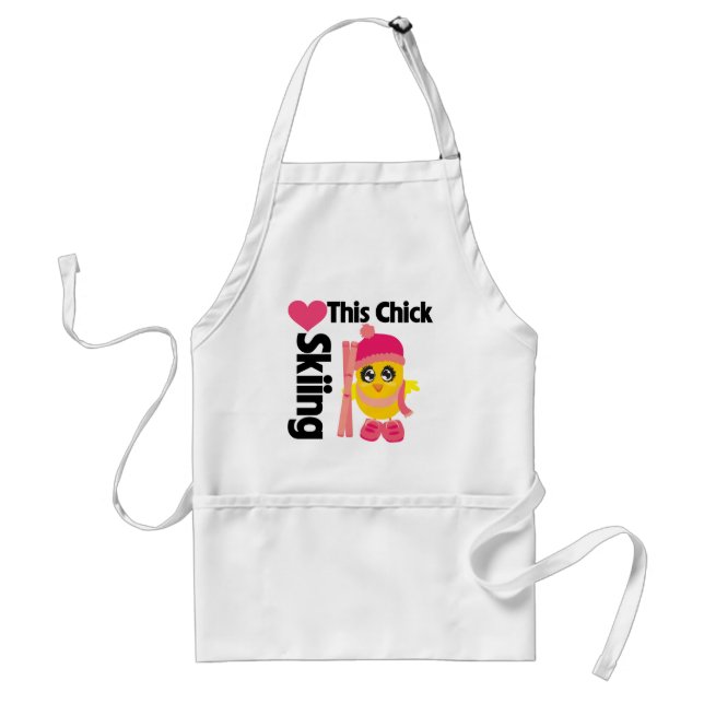 This Chick Loves Skiing Standard Apron (Front)