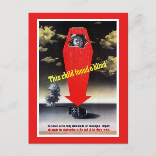This Child Found a Blind Postcard (Front)
