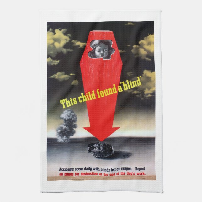 This Child Found a Blind Tea Towel (Vertical)