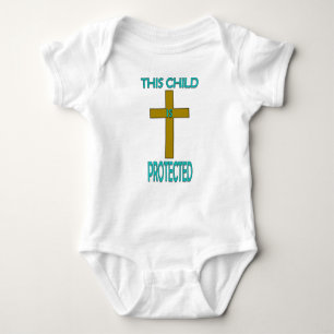 This child is protected baby bodysuit