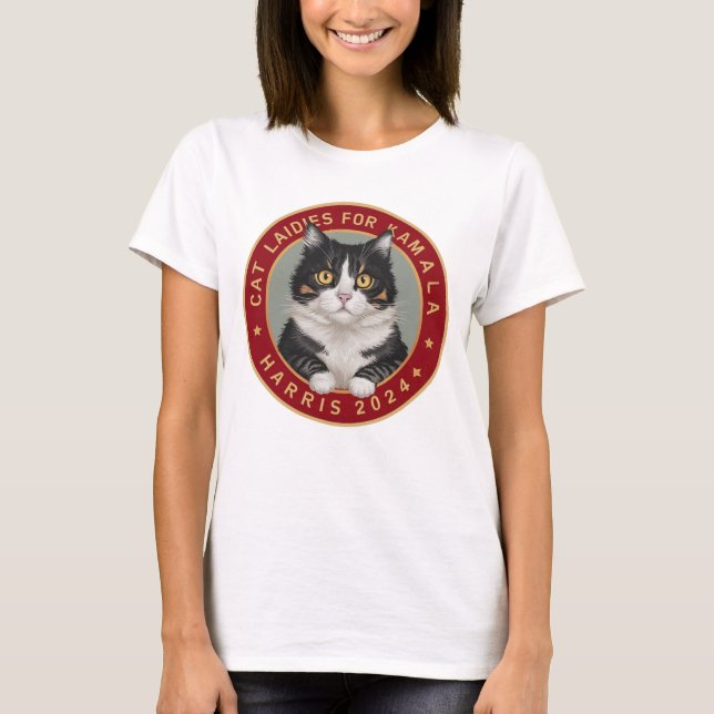 This Childless Cat Ladies for Kamala  T-Shirt (Front)