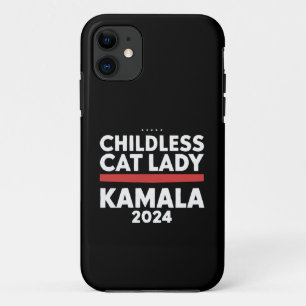 This Childless Cat Lady is Voting Kamala 2024 iPhone 11 Case
