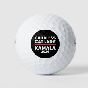 This Childless Cat Lady is Voting Kamala 2024 Golf Balls