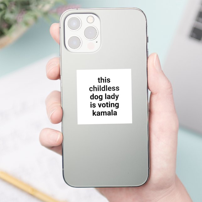 This childless dog lady is voting kamala white (Phone)