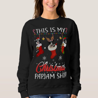 This Christmas Pajama Border Collie In Socks Lover Sweatshirt