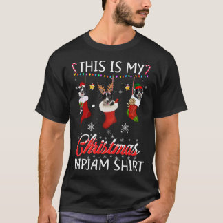 This Christmas Pajama Border Collie In Socks Lover T-Shirt