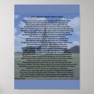 this church is built a rock poster # 2 on poster.