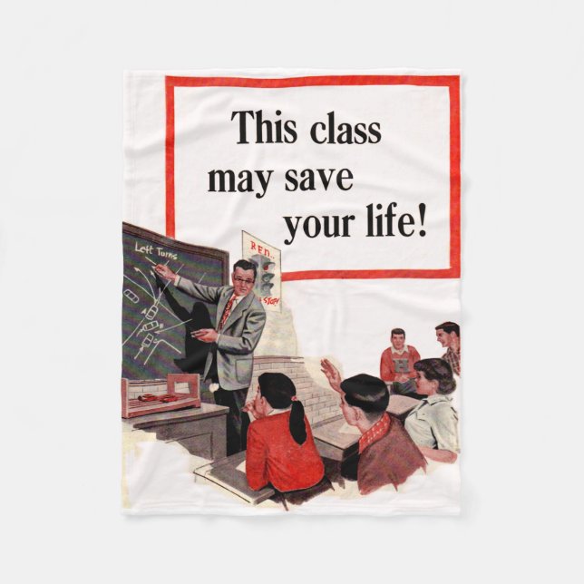 This Class May Save Your Life Fleece Blanket (Front)