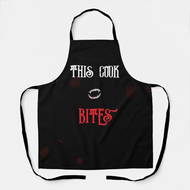 This Cook Bites All-Over Print Apron (Front)