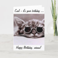 This cool Cat wishes you a Happy Birthday!