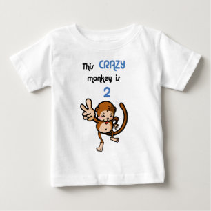 This Crazy Monkey is 2 Baby T-Shirt