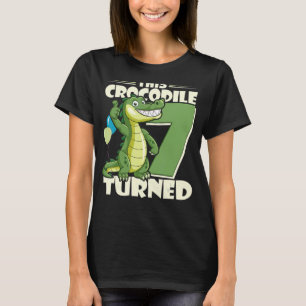 This Crocodile Turned 7 Year Boy 7th Birthday Alli T-Shirt