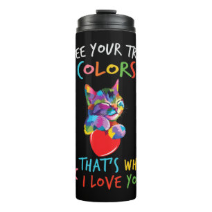 This Cute Autism Awareness Cat design with a beaut Thermal Tumbler