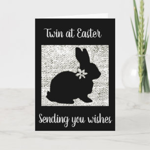 THIS CUTE BUNNY IS HOPING BY TO SAY HAPPY *EASTER* HOLIDAY CARD