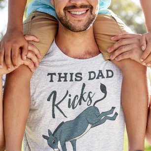 This Dad Kicking Donkey Funny Fathers Day T-Shirt
