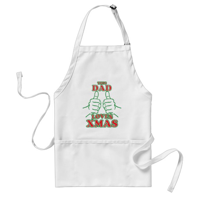 This Dad Loves XMAS Standard Apron (Front)