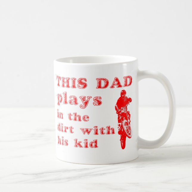 This Dad Plays In The Dirt Bike Motocross Mug (Right)