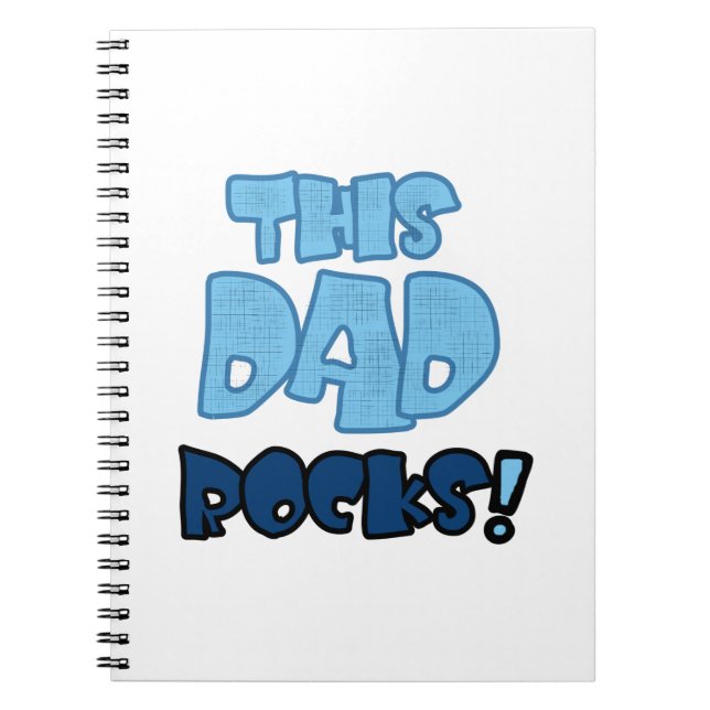 This Dad Rocks Gifts Notebook (Front)