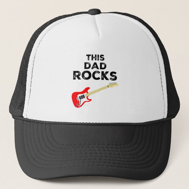 This Dad Rocks Trucker Hat (Front)