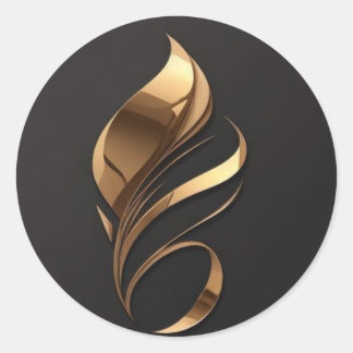 This design is very good looking classic round sticker