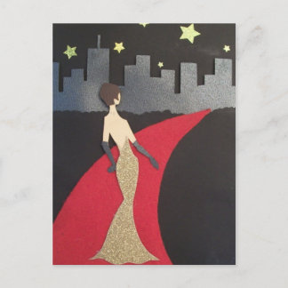 This design will always make you feel glamourous! postcard