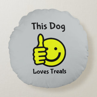 This Dog Loves Treats Face Pet Bed Cushion