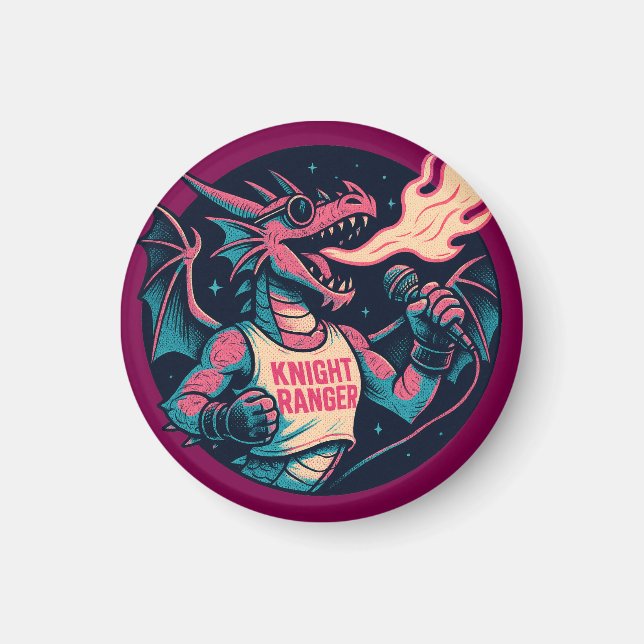 This Dragon Spits Fire Magnet (Front)