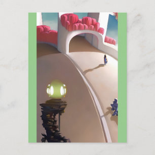 This Dreaming Is Her Trip, Not Her Destination Art Postcard