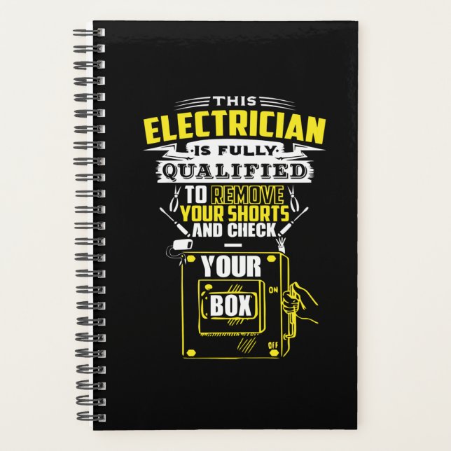 This electrician is fully qualified planner (Front)