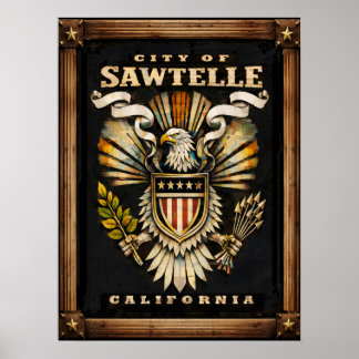 This Emblem of the City of Sawtelle Poster