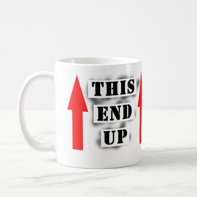 This End Up Coffee Mug (Left)