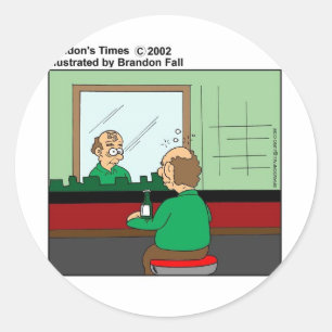 This End Up Vanity Head Stickers Funny Gifts & Tee