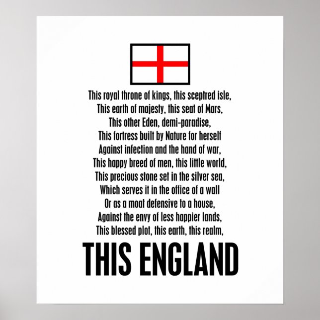 This England Poster (Front)