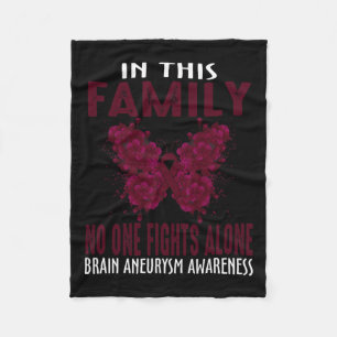 This Family Brain Aneurysm Awareness  Fleece Blanket