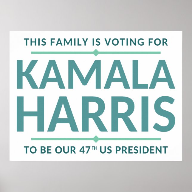 THIS FAMILY IS VOTING FOR... POSTER (Front)