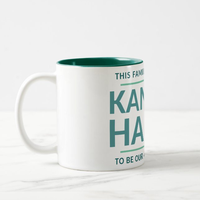 THIS FAMILY IS VOTING FOR... Two-Tone COFFEE MUG (Left)