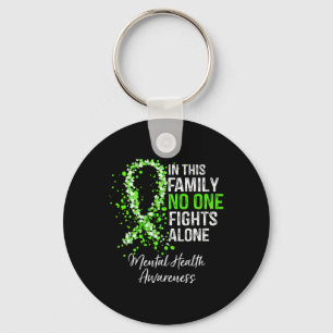 This Family No One Fights Alone Mental Health Awar Key Ring