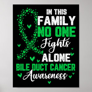This Family Nobody Fight Alone Bile Duct Cancer Aw Poster