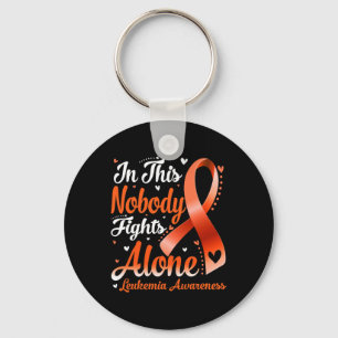 This Family Nobody Fight Alone Leukaemia Awareness Key Ring