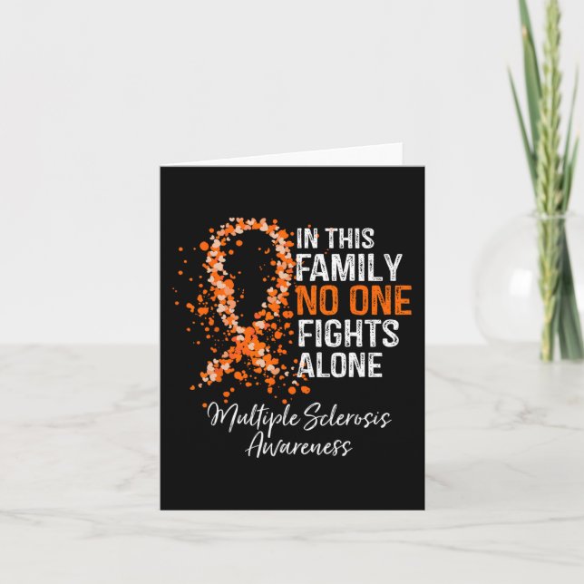 This Family Nobody Fights Alone Multiple Sclerosis Card (Front)