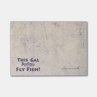 This Gal Loves to Fly Fish! Trout Fly Fishing Post-it Notes