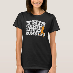 This Gemini Loves Running T-Shirt